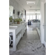 MARBLE - 0.98X4.09/12X12, WINTER FROST WINTER FROST, POLISHED